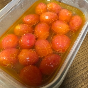 簡単5分の作りおき☆夏にぴったりプチトマトのマリネ